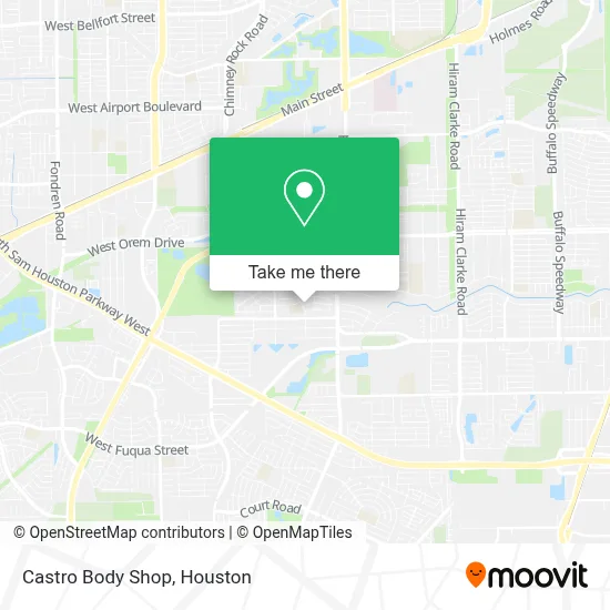 Castro Body Shop map