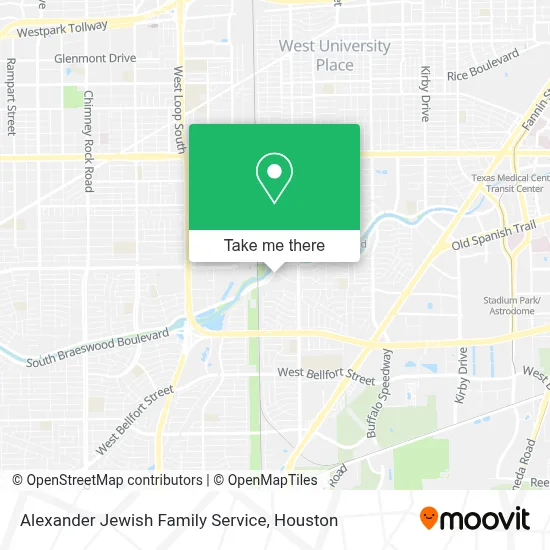 Alexander Jewish Family Service map