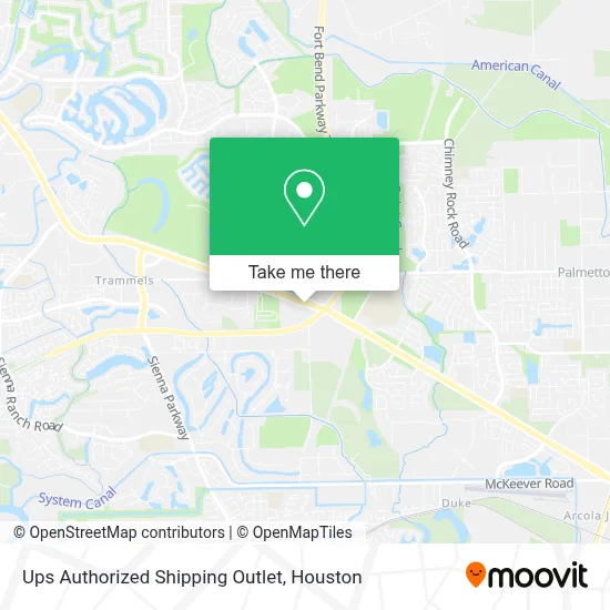 Ups Authorized Shipping Outlet map