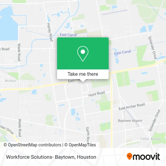 Workforce Solutions- Baytown map