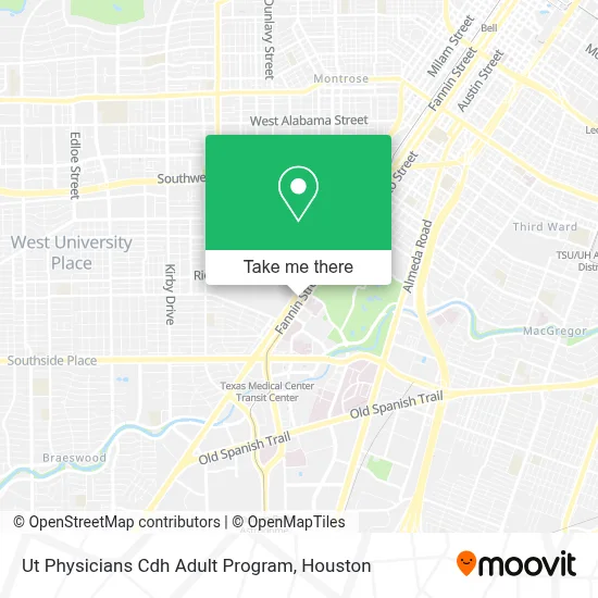 Ut Physicians Cdh Adult Program map
