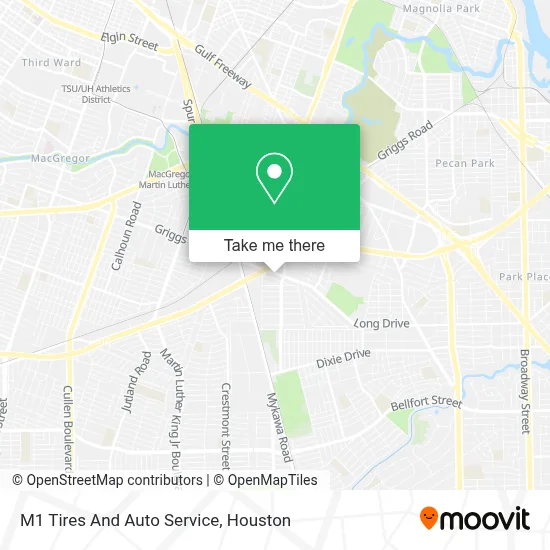 M1 Tires And Auto Service map