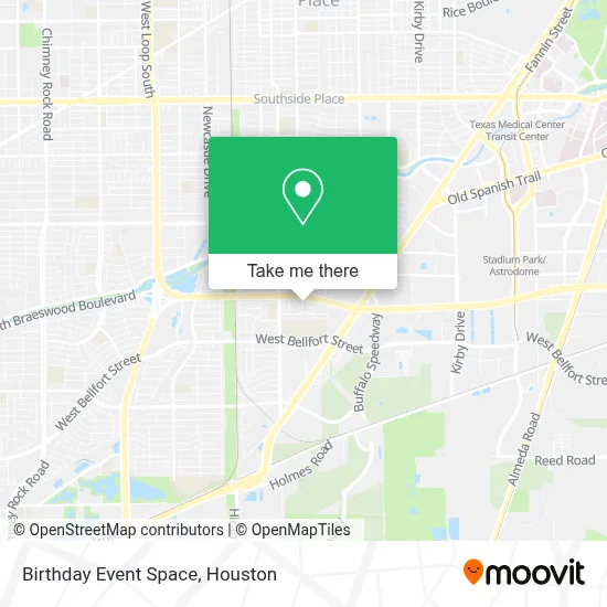 Birthday Event Space map