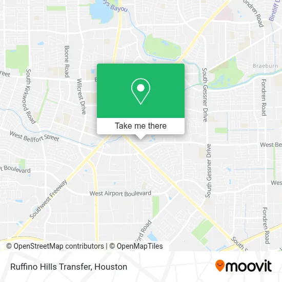 Ruffino Hills Transfer map