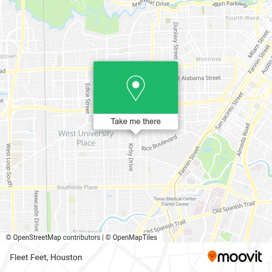 Fleet Feet map
