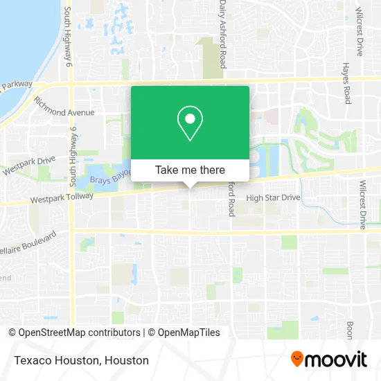 Texaco Houston map