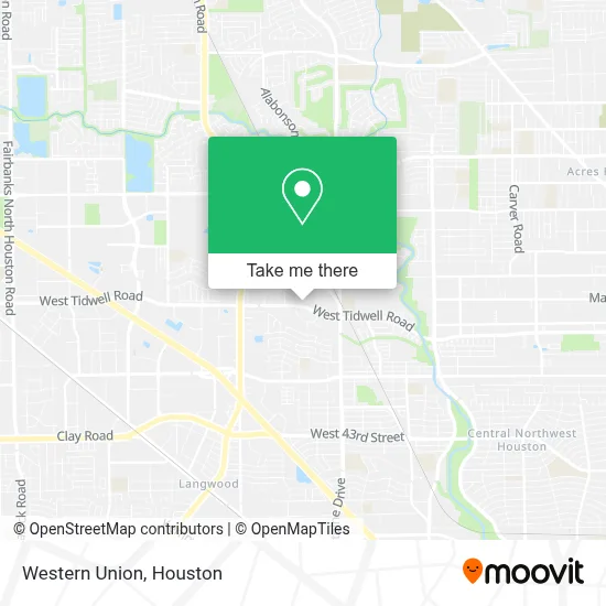 Western Union map