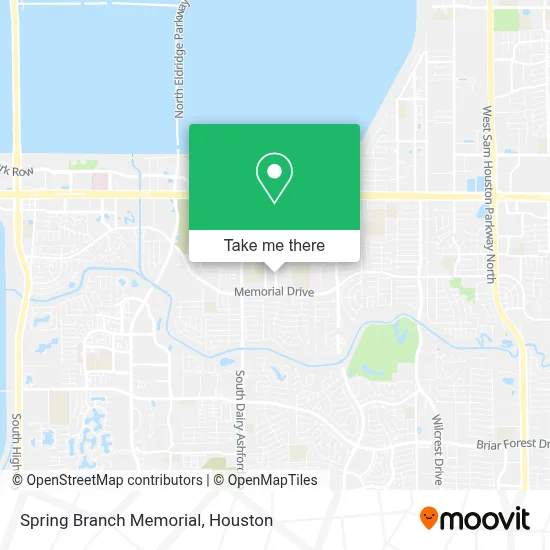 Spring Branch Memorial map