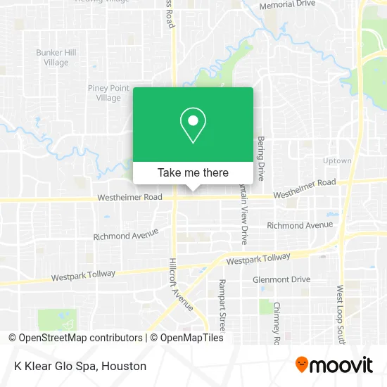 K Klear Glo Spa map