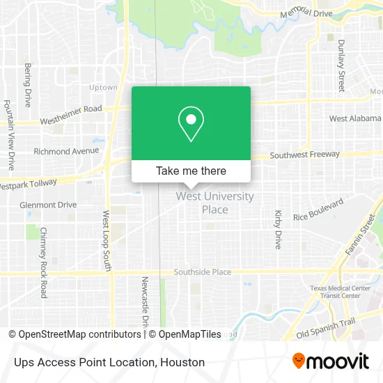 Ups Access Point Location map