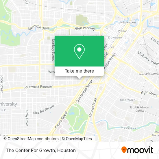 The Center For Growth map