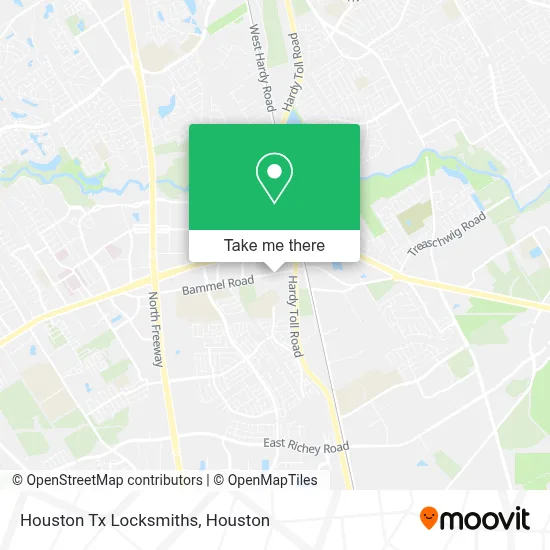 Houston Tx Locksmiths map