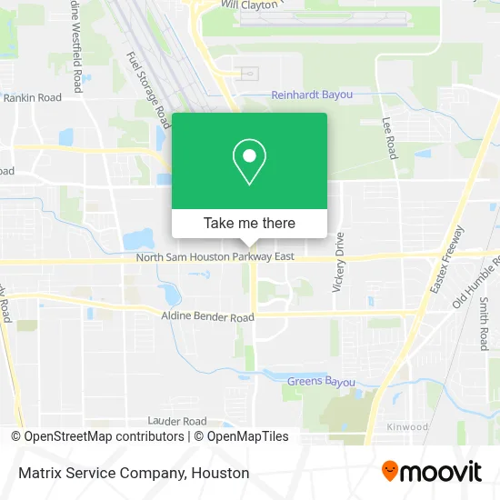 Matrix Service Company map