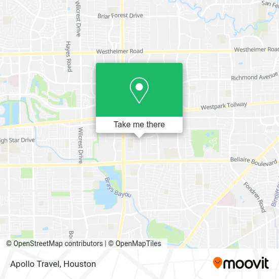 Apollo Travel map