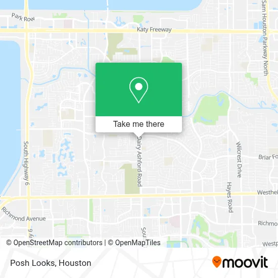 Posh Looks map