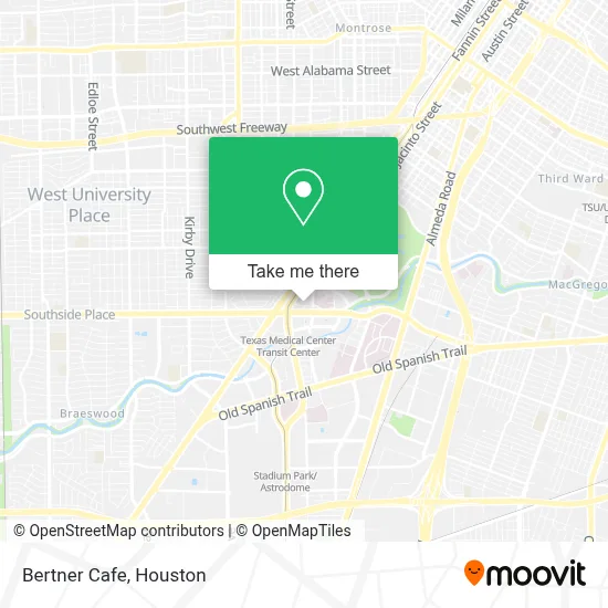 Bertner Cafe map