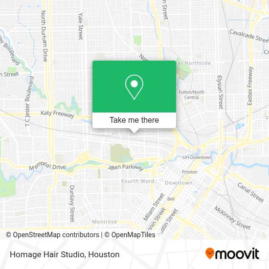 Homage Hair Studio map