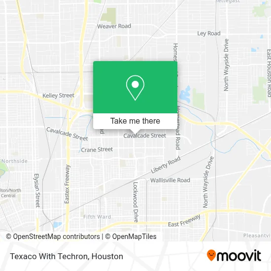 Texaco With Techron map