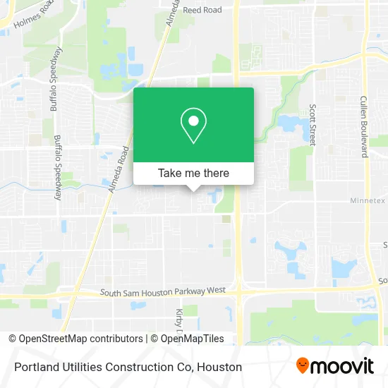 Portland Utilities Construction Co map