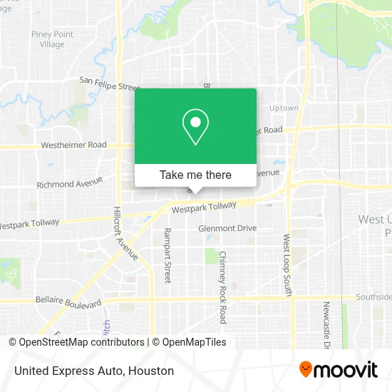 United Express Auto map