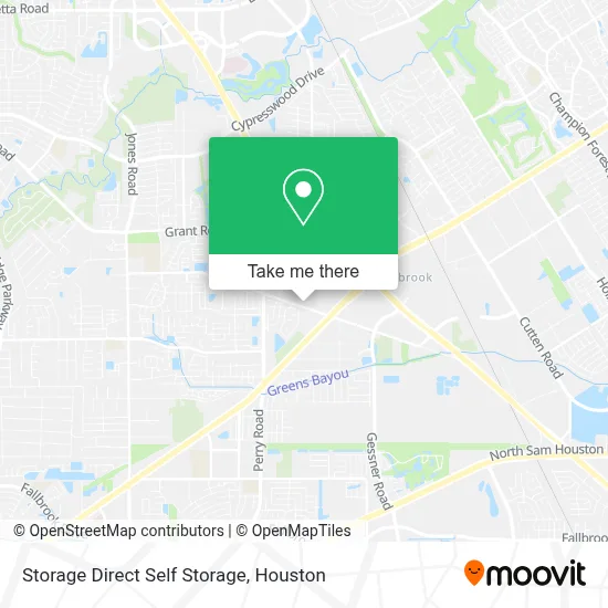 Storage Direct Self Storage map