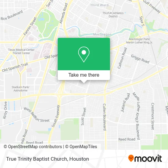 True Trinity Baptist Church map