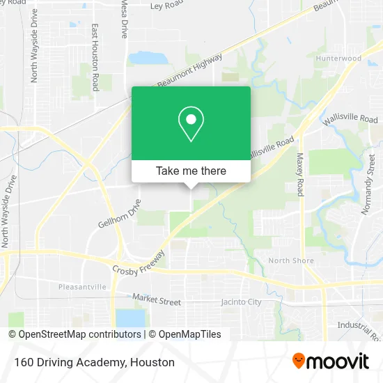 160 Driving Academy map