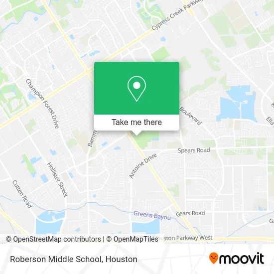 Roberson Middle School map
