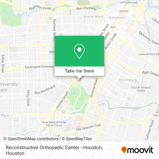 Reconstructive Orthopedic Center - Houston map