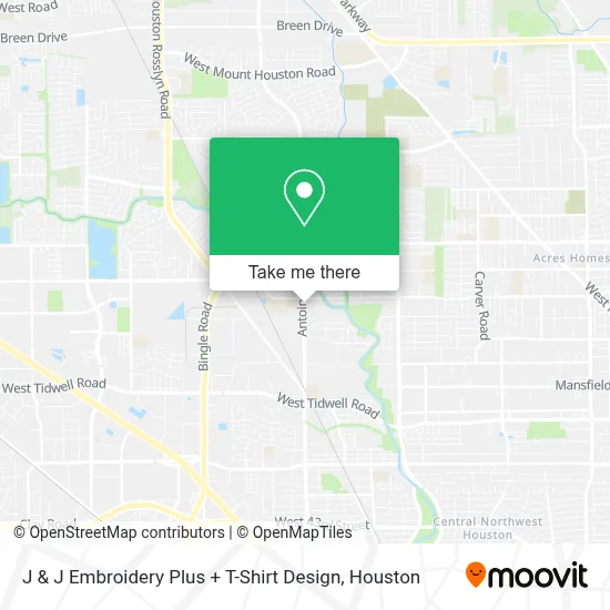 J & J Embroidery Plus + T-Shirt Design map