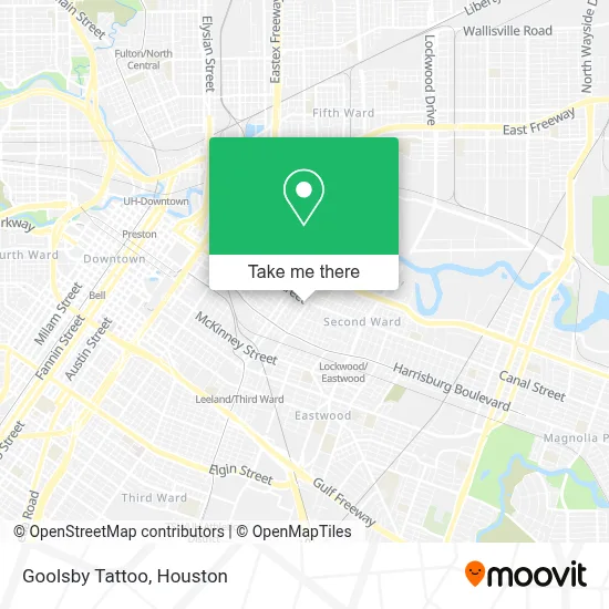 Goolsby Tattoo map