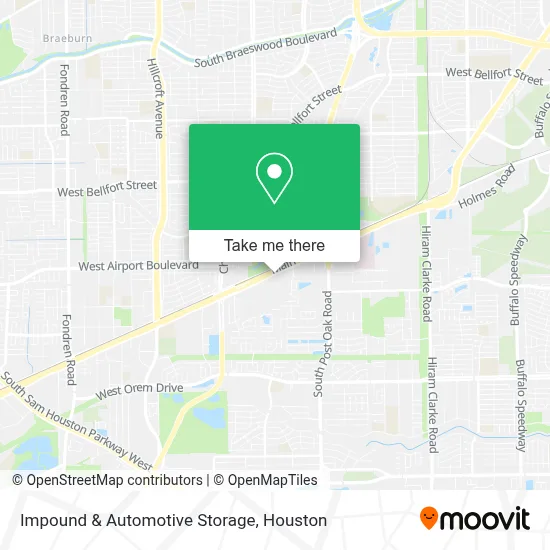 Impound & Automotive Storage map