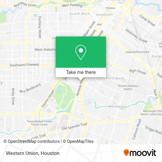Western Union map