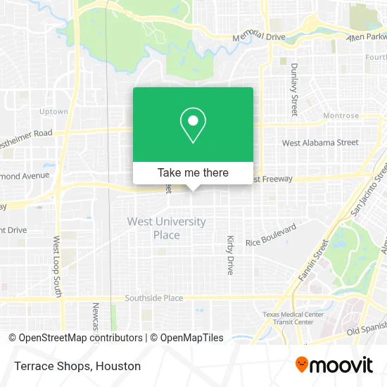 Terrace Shops map