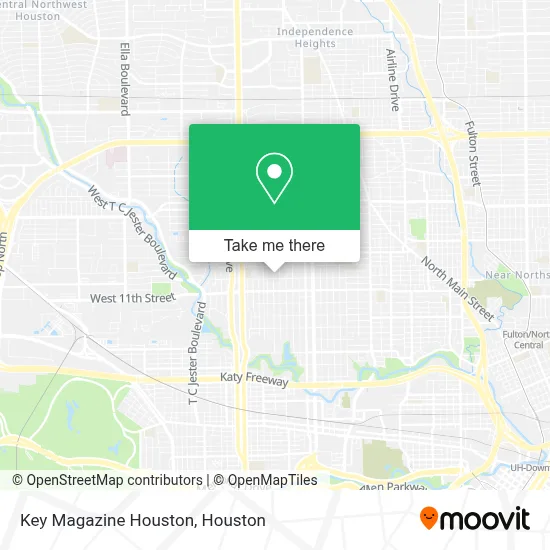 Key Magazine Houston map