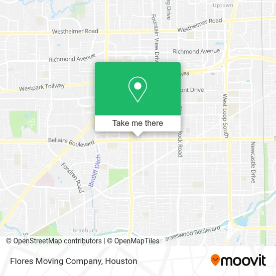 Flores Moving Company map
