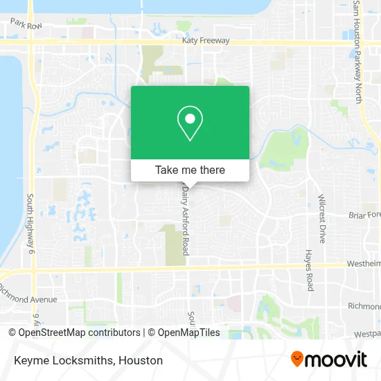 Keyme Locksmiths map