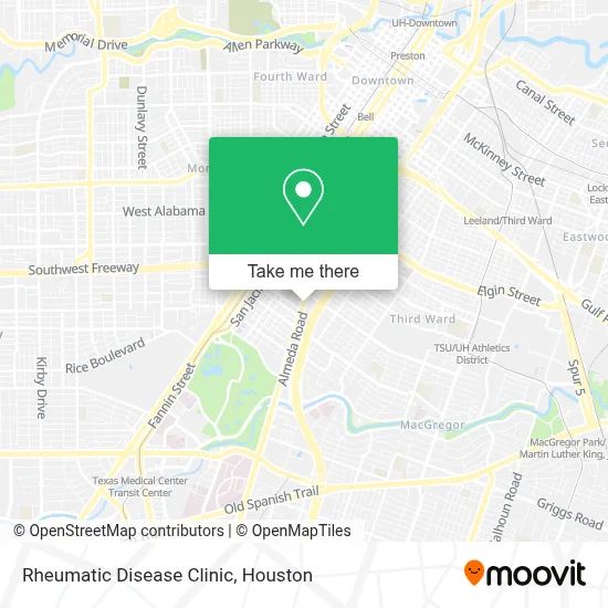 Rheumatic Disease Clinic map