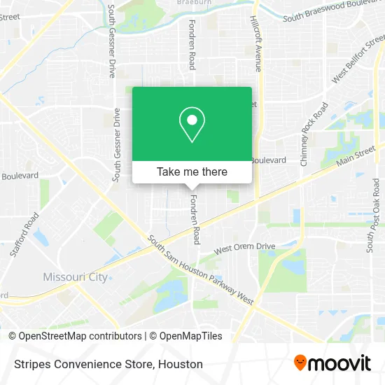 Stripes Convenience Store map