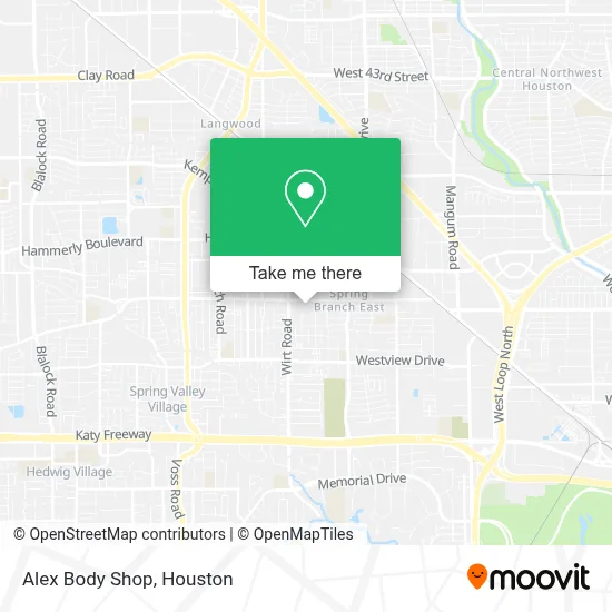 Alex Body Shop map