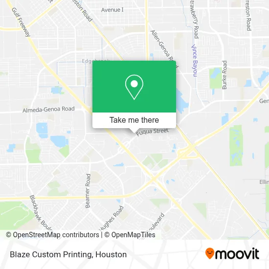 Blaze Custom Printing map