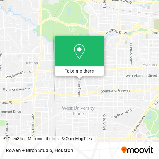 Rowan + Birch Studio map