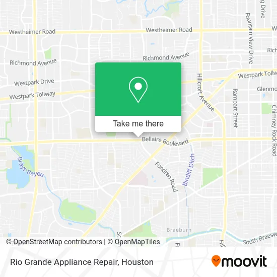 Rio Grande Appliance Repair map