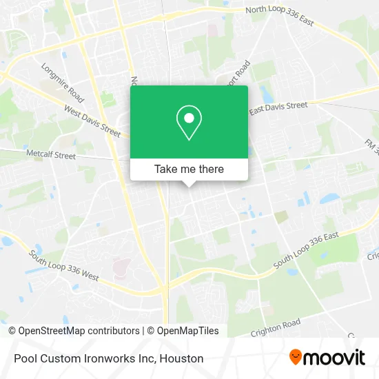 Pool Custom Ironworks Inc map