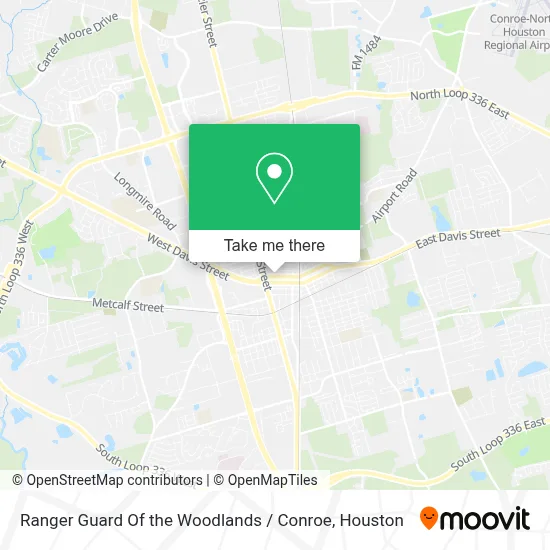 Ranger Guard Of the Woodlands / Conroe map