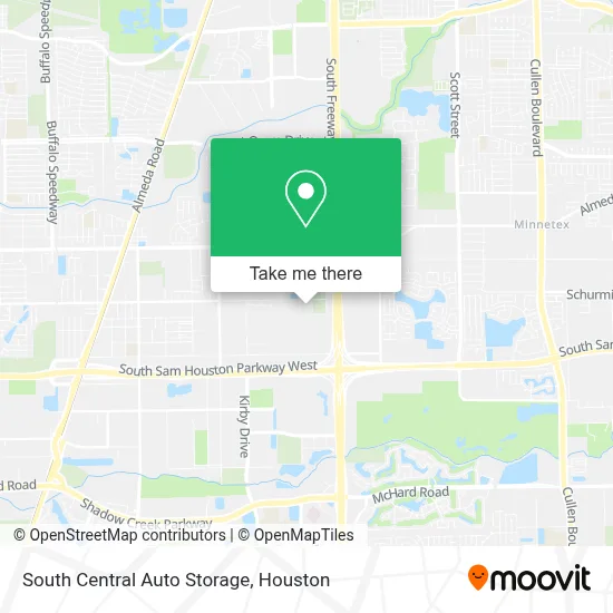 South Central Auto Storage map