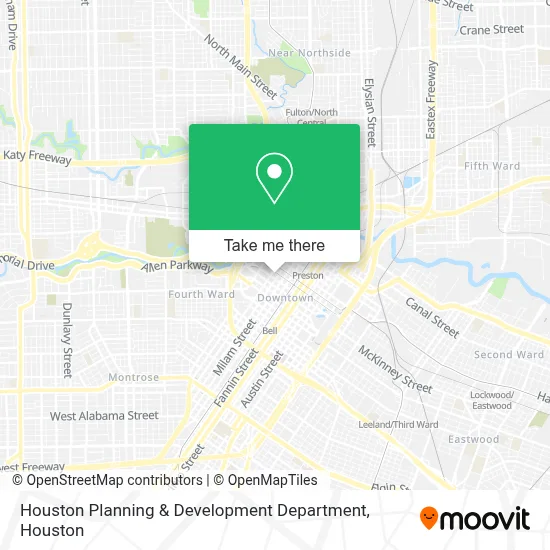 Houston Planning & Development Department map
