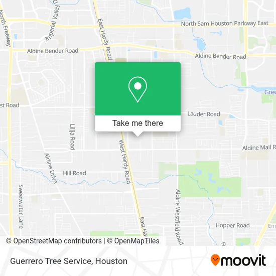 Guerrero Tree Service map