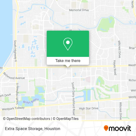 Extra Space Storage map