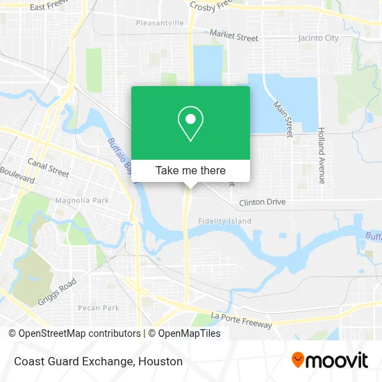 Coast Guard Exchange map